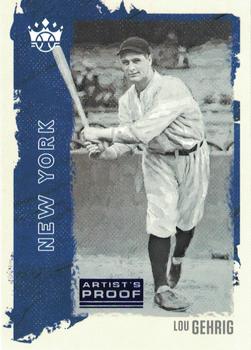 2021 Panini Diamond Kings - Artist's Proof Blue #20 Lou Gehrig Front