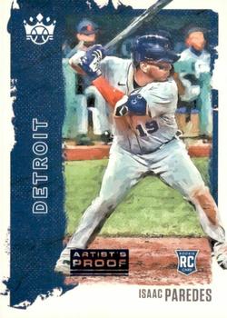 2021 Panini Diamond Kings - Artist's Proof Blue #43 Isaac Paredes Front