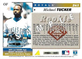 1996 Score - Dugout Collection Samples #241 Michael Tucker Back
