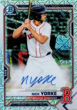 2021 Bowman - Chrome Prospect Autographs Mojo Refractor #BMA-NY Nick Yorke Front