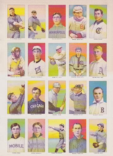 1982-85 Galasso Baseball Hobby Card Report T206 Reprints - Panels #NNO Fall 1983 - Panel 2 Front