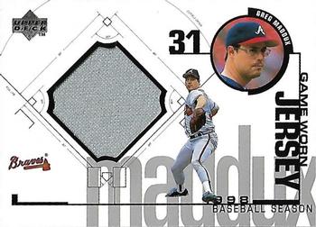 1999 Upper Deck - Game Jerseys (Series Two) #GM Greg Maddux Front