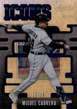 2021 Panini Absolute - Icons Holo Gold #I-4 Miguel Cabrera Front