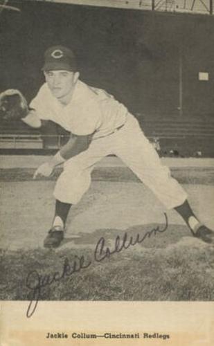 1954-55 Cincinnati Redlegs Postcards (PC 746) #NNO Jackie Collum Front