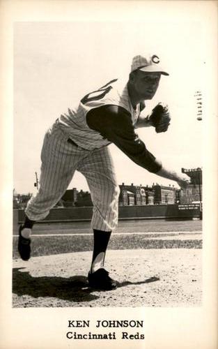 1961 Cincinnati Reds Postcards #NNO Ken Johnson Front