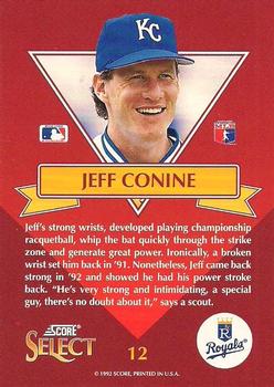 1993 Select - Rookies #12 Jeff Conine Back