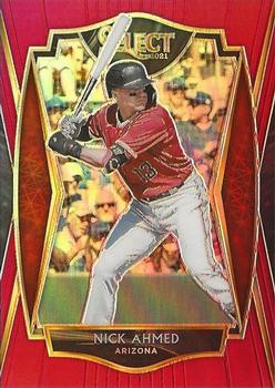 2021 Panini Select - Red Prizm #159 Nick Ahmed Front