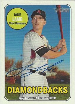 2018 Topps Heritage - Real One Autographs High Number #ROA-JL Jake Lamb Front