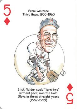 2007 Hero Decks Boston Red Sox Baseball Heroes Playing Cards #5♦ Frank Malzone Front