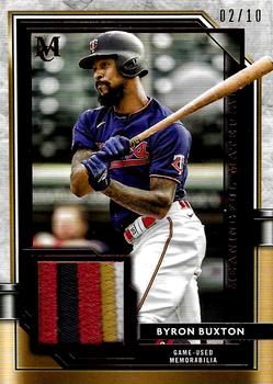 2021 Topps Museum Collection - Meaningful Materials Relics Ruby #MMR-BBU Byron Buxton Front