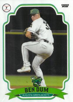 2021 Choice Augusta GreenJackets #06 Ben Dum Front