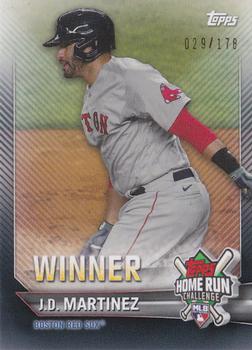 2021 Topps - Home Run Challenge Winners April #HRW-4 J.D. Martinez Front