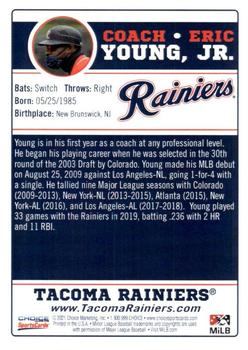 2021 Choice Tacoma Rainiers #29 Eric Young Jr. Back