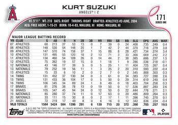 2022 Topps #171 Kurt Suzuki Back