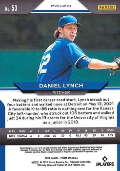 2021 Panini Prizm - Blue Prizm #53 Daniel Lynch Back