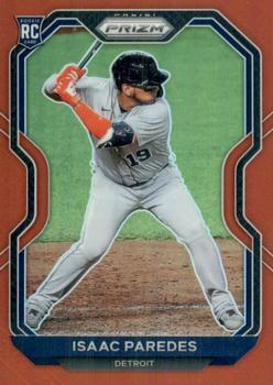2021 Panini Prizm - Red Prizm #43 Isaac Paredes Front