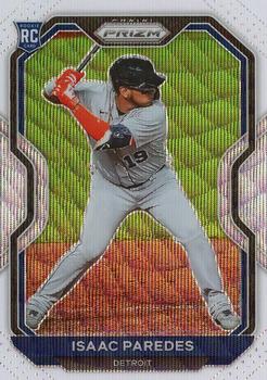 2021 Panini Prizm - White Wave Prizm #43 Isaac Paredes Front