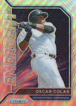 2021 Panini Prizm - Emergent Silver Prizm #EM4 Oscar Colas Front