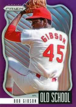 2021 Panini Prizm - Old School Purple #OS-3 Bob Gibson Front