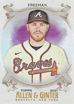 2021 Topps Allen & Ginter - Silver Portrait #68 Freddie Freeman Front