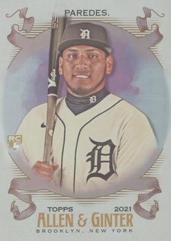 2021 Topps Allen & Ginter - Silver Portrait #254 Isaac Paredes Front