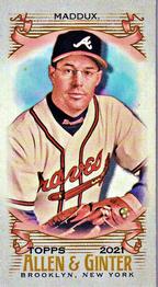 2021 Topps Allen & Ginter - Mini A & G Back #7 Greg Maddux Front