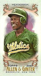 2021 Topps Allen & Ginter - Mini A & G Back #30 Rickey Henderson Front