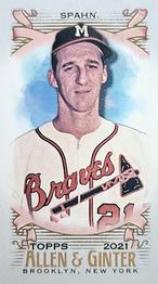 2021 Topps Allen & Ginter - Mini A & G Back #59 Warren Spahn Front