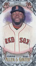 2021 Topps Allen & Ginter - Mini Black Border #19 David Ortiz Front