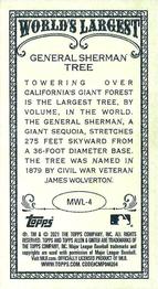 2021 Topps Allen & Ginter - World’s Largest Minis #MWL-4 General Sherman Tree Back
