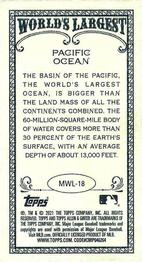 2021 Topps Allen & Ginter - World’s Largest Minis #MWL-18 Pacific Ocean Back