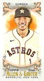 2021 Topps Allen & Ginter - Mini #94 Carlos Correa Front