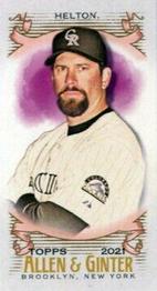 2021 Topps Allen & Ginter - Mini #330 Todd Helton Front