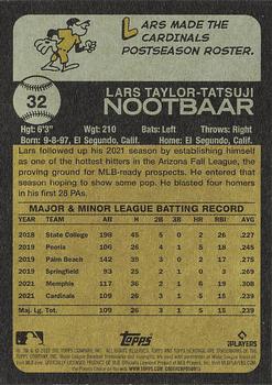 2022 Topps Heritage #32 Lars Nootbaar Back