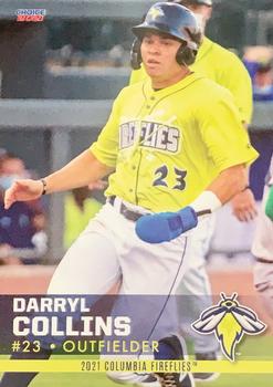 2021 Choice Columbia Fireflies #18 Darryl Collins Front