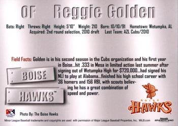 2011 Grandstand Boise Hawks #NNO Reggie Golden Back
