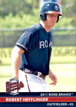 2011 MultiAd Rome Braves #9 Robert Hefflinger Front