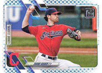 2021 Topps - Blue Star #72 Shane Bieber Front