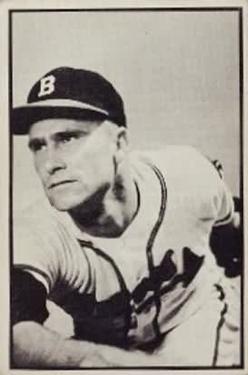 1953 Bowman Black & White #51 Lew Burdette Front