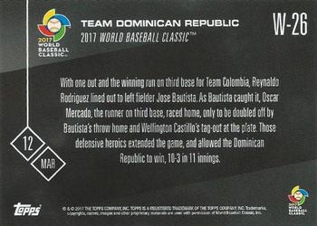 2017 Topps Now - World Baseball Classic #W-26 Team Dominican Republic Back