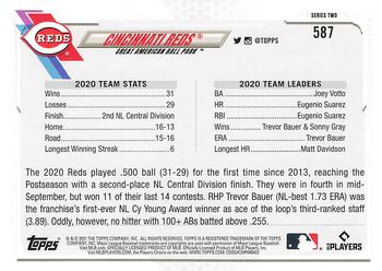 2021 Topps - 582 Montgomery #587 Cincinnati Reds Back