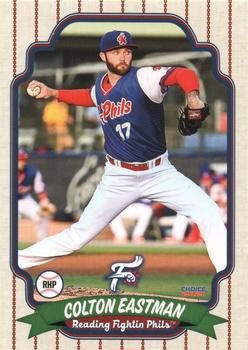 2021 Choice Reading Fightin Phils #10 Colton Eastman Front