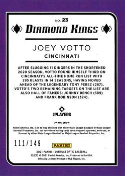 2021 Donruss Optic - Black Stars #23 Joey Votto Back