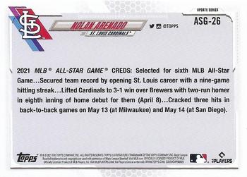 2021 Topps Update - 2021 MLB All-Stars #ASG-26 Nolan Arenado Back