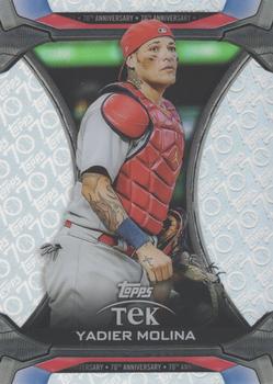 2021 Topps Update - Topps Tek 70th Anniversary Box Topper #TTA-17 Yadier Molina Front