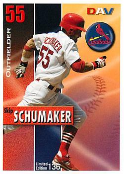 2008 DAV Major League #136 Skip Schumaker Front