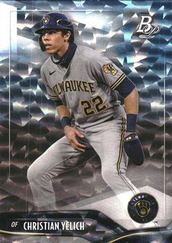 2021 Bowman Platinum - Ice Foil #95 Christian Yelich Front