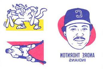 1986 O-Pee-Chee Tattoos - Standard-Sized Panels #NNO Andre Thornton Front