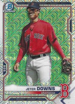 2021 Bowman Chrome - Prospects Mojo Refractor #BCP-169 Jeter Downs Front