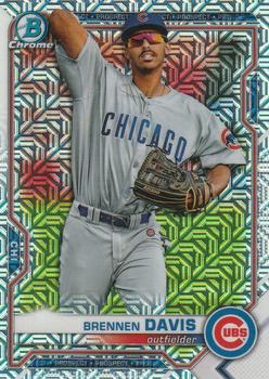 2021 Bowman Chrome - Prospects Mojo Refractor #BCP-173 Brennen Davis Front